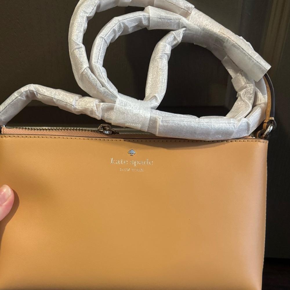 Kate Spade Tan Leather Crossbody Bag